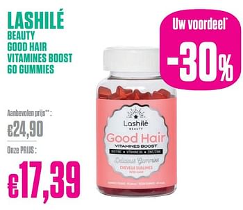 Promoties Lashilé beauty good hair vitamines boost gummies - Lashilé - Geldig van 29/01/2024 tot 29/02/2024 bij Medi-Market