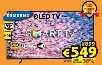 Promoties Samsung qled tv qe50q60c - Samsung - Geldig van 14/02/2024 tot 21/02/2024 bij ElectroStock
