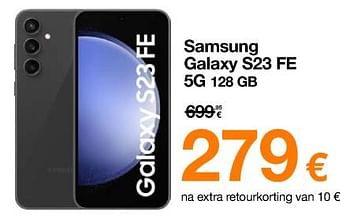 Promoties Samsung galaxy s23 fe 5g 128 gb - Samsung - Geldig van 01/02/2024 tot 19/02/2024 bij Orange