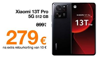 Promoties Xiaomi 13t pro 5g 512 gb - Xiaomi - Geldig van 01/02/2024 tot 19/02/2024 bij Orange