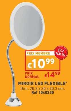 Promotions Miroir led flexible - Produit maison - Trafic  - Valide de 14/02/2024 à 19/02/2024 chez Trafic