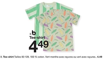 Promoties Tee-shirt - Huismerk - Zeeman  - Geldig van 07/02/2024 tot 30/06/2024 bij Zeeman