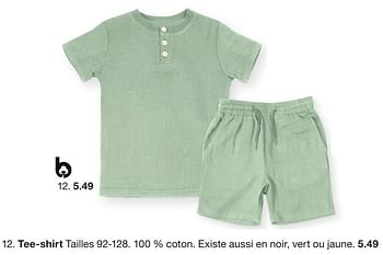 Promoties Tee-shirt - Huismerk - Zeeman  - Geldig van 07/02/2024 tot 30/06/2024 bij Zeeman