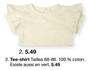 Promotions Tee-shirt - Produit maison - Zeeman  - Valide de 07/02/2024 à 30/06/2024 chez Zeeman