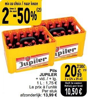 Promotions Pils jupiler - Jupiler - Valide de 13/02/2024 à 19/02/2024 chez Cora