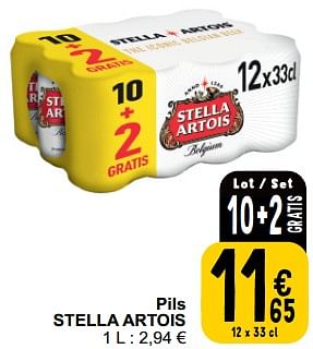 Promotions Pils stella artois - Stella Artois - Valide de 13/02/2024 à 19/02/2024 chez Cora