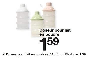 Promotions Doseur pour lait en poudre - Produit maison - Zeeman  - Valide de 07/02/2024 à 30/06/2024 chez Zeeman
