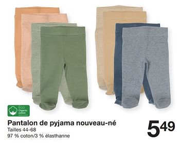 Promoties Pantalon de pyjama nouveau-né - Huismerk - Zeeman  - Geldig van 07/02/2024 tot 30/06/2024 bij Zeeman