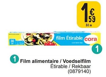 Promotions Film alimentaire - voedselfilm - Produit maison - Cora - Valide de 13/02/2024 à 26/02/2024 chez Cora