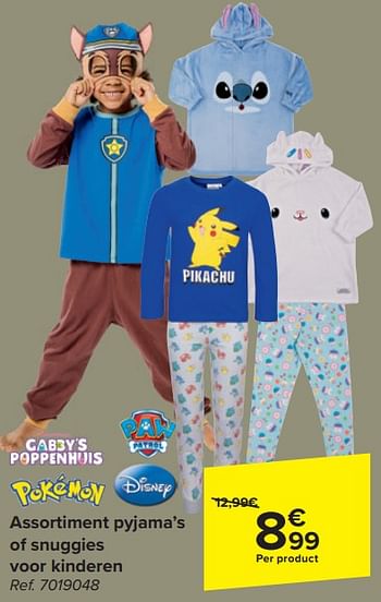 Promoties Assortiment pyjama’s of snuggies voor kinderen - Huismerk - Carrefour  - Geldig van 14/02/2024 tot 26/02/2024 bij Carrefour