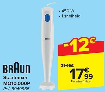 Promoties Braun staafmixer mq10.000p - Braun - Geldig van 14/02/2024 tot 26/02/2024 bij Carrefour