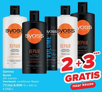 Promoties Conditioner repair - Syoss - Geldig van 14/02/2024 tot 26/02/2024 bij Carrefour