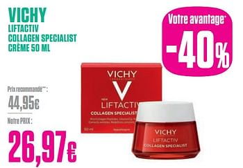 Promotions Vichy liftactiv collagen specialist crème - Vichy - Valide de 29/01/2024 à 29/02/2024 chez Medi-Market