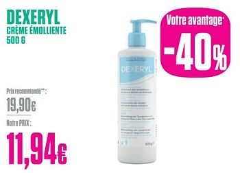 Promotions Dexeryl crème émolliente - Dexeryl - Valide de 29/01/2024 à 29/02/2024 chez Medi-Market