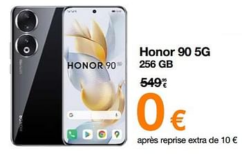 Promotions Honor 90 5g 256 gb - Honor - Valide de 01/02/2024 à 19/02/2024 chez Orange