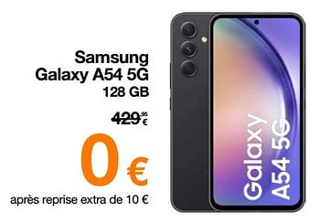 Promotions Samsung galaxy a54 5g 128 gb - Samsung - Valide de 01/02/2024 à 19/02/2024 chez Orange