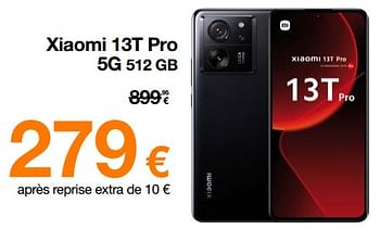 Promotions Xiaomi 13t pro 5g 512 gb - Xiaomi - Valide de 01/02/2024 à 19/02/2024 chez Orange