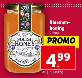 Promoties Bloemenhoning - Huismerk - Lidl - Geldig van 21/02/2024 tot 27/02/2024 bij Lidl