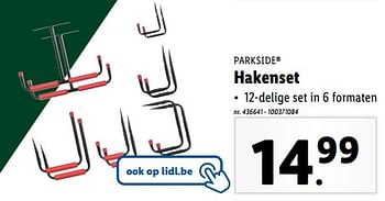 Promoties Hakenset - Parkside - Geldig van 21/02/2024 tot 27/02/2024 bij Lidl