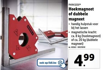 Promoties Hoekmagneet of dubbele magneet - Parkside - Geldig van 21/02/2024 tot 27/02/2024 bij Lidl