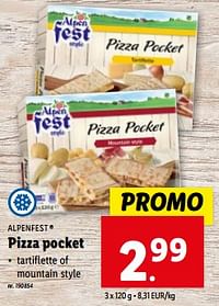 Pizza pocket-Alpen Fest