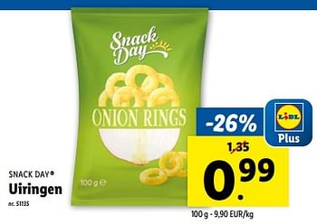 Promoties Uiringen - Snack Day - Geldig van 21/02/2024 tot 27/02/2024 bij Lidl