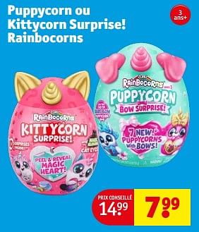 Promotions Puppycorn ou kittycorn surprise! rainbocorns - Zuru - Valide de 13/02/2024 à 26/02/2024 chez Kruidvat