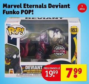 Promotions Marvel eternals deviant funko pop! - Funko - Valide de 13/02/2024 à 26/02/2024 chez Kruidvat