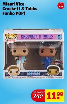 Promotions Miami vice crockett + tubbs funko pop! - Funko - Valide de 13/02/2024 à 26/02/2024 chez Kruidvat