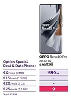 Promotions Oppo reno10 pro 256 gb 5g - Oppo - Valide de 01/02/2024 à 01/05/2024 chez Proximus