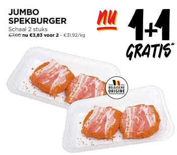 Promoties Jumbo spekburger - Huismerk - Jumbo - Geldig van 14/02/2024 tot 20/02/2024 bij Jumbo