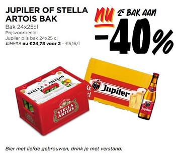 Promoties Jupiler of stella artois bak - Jupiler - Geldig van 14/02/2024 tot 20/02/2024 bij Jumbo