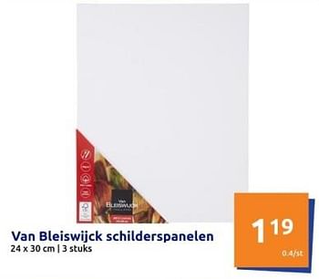 Promoties Van bleiswijck schilderspanelen - Van Bleiswijck - Geldig van 14/02/2024 tot 20/02/2024 bij Action