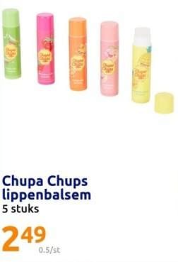 Promoties Chupa chups lippenbalsem - Chupa Chups - Geldig van 14/02/2024 tot 20/02/2024 bij Action