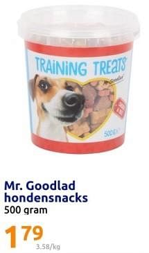 Promoties Mr. goodlad hondensnacks - Mr. Goodlad - Geldig van 14/02/2024 tot 20/02/2024 bij Action