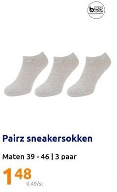 Promoties Pairz sneakersokken - Pairz - Geldig van 14/02/2024 tot 20/02/2024 bij Action