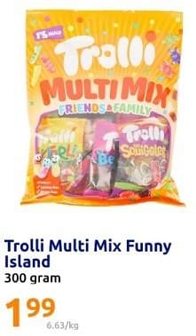 Promoties Trolli multi mix funny island - Trolli - Geldig van 14/02/2024 tot 20/02/2024 bij Action
