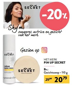 Promoties Gezichtszeep - Pinup Secret - Geldig van 14/02/2024 tot 27/02/2024 bij DI