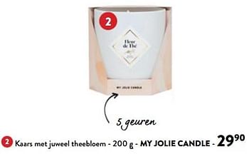 Promoties Kaars met juweel theebloem - My jolie candle - Geldig van 14/02/2024 tot 27/02/2024 bij DI