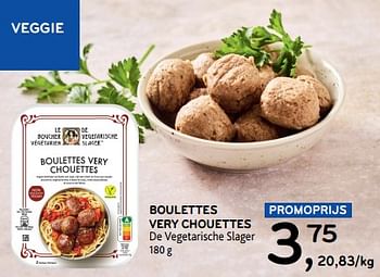 Promoties Boulettes very chouettes de vegetarische slager - De Vegetarische Slager - Geldig van 14/02/2024 tot 27/02/2024 bij Alvo