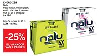 Energizer nalu -25% bij aankoop van 2 pakken-Nalu