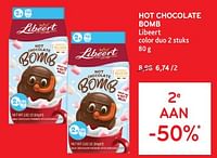 Hot chocolate bomb libeert 2e aan -50%-Libeert