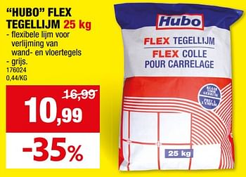 Promoties Hubo flex tegellijm - Huismerk - Hubo  - Geldig van 14/02/2024 tot 25/02/2024 bij Hubo