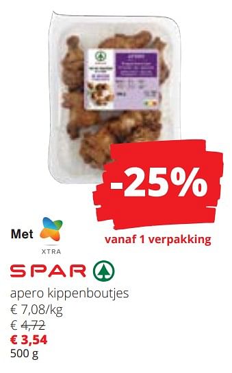 Promoties Apero kippenboutjes - Spar - Geldig van 15/02/2024 tot 28/02/2024 bij Spar (Colruytgroup)