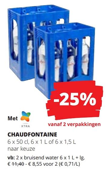 Promoties bruisend water - Chaudfontaine - Geldig van 15/02/2024 tot 28/02/2024 bij Spar (Colruytgroup)