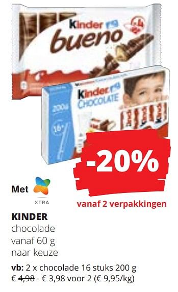 Promoties Chocolade - Kinder - Geldig van 15/02/2024 tot 28/02/2024 bij Spar (Colruytgroup)