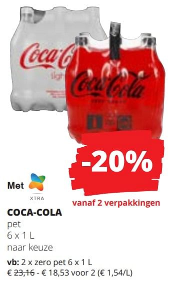 Promoties Coca-cola zero pet - Coca Cola - Geldig van 15/02/2024 tot 28/02/2024 bij Spar (Colruytgroup)