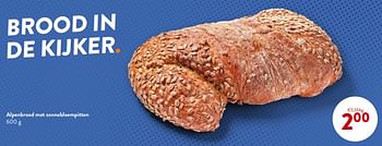 Promoties Alpenbrood met zonnebloempitten - Huismerk - Okay Buurtwinkels - Geldig van 14/02/2024 tot 27/02/2024 bij OKay