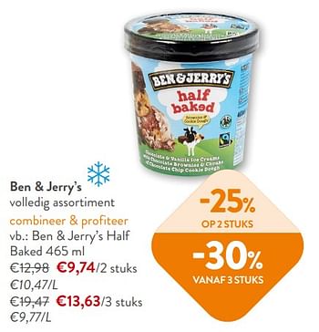Promoties Ben & Jerry’s Half Baked - Ben&Jerry's - Geldig van 14/02/2024 tot 27/02/2024 bij OKay