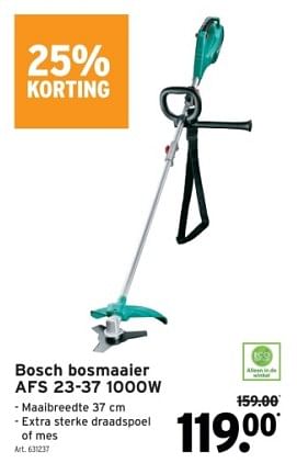 Promoties Bosch bosmaaier afs 23-37 - Bosch - Geldig van 14/02/2024 tot 27/02/2024 bij Gamma